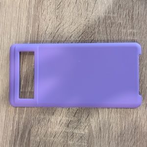 Purple Pixel 7 case and screen protectors